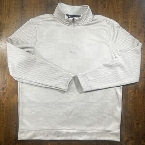 Under Armour Sweater Mens XL Tan Golf UA Storm Quarter Zip Pullover